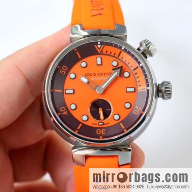 LV Super Supernatural Mechanical Watch Tambour Street Diver Chronograph - Self-made, 46mm and Fine