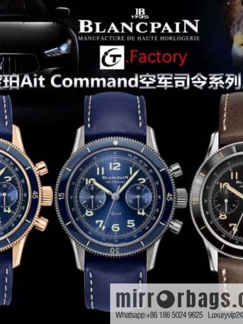 IT new Blancpain new Ait Command Air Force Commander series AC02 equipped with Dandong 7750 chronograph movement changed to F388B movement watch
