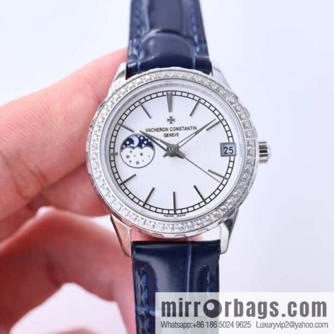 Vacheron Constantin-Vacheron Constantin Ladies Jewelry Series 9-character Sun, Moon and Stars Function Mother-of-Pearl Dial Fashion Women\'s Watch