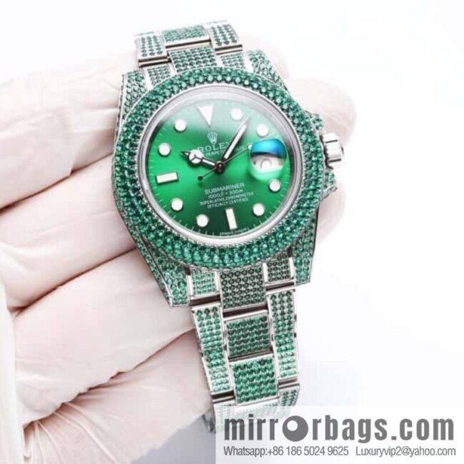 Rolex Gypsy Watch Submariner Dense Diamond Special 3135 Automatic Blue Oil Silk Movement Watch