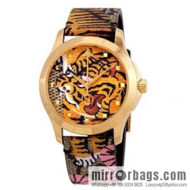 IMG_60210-800x800d41domsapdq69004_20250630134217.jpg New Gucci Original Gucci, original order~ Gucci G-Timeless original Swiss quartz movement neutral watch tiger surface~ 37mm diameter