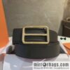 Hermes Hermes, with a selected first-layer cowhide palm print belt 3.8cm