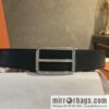 Hermes Hermes, with a selected first-layer cowhide palm print belt 3.8cm