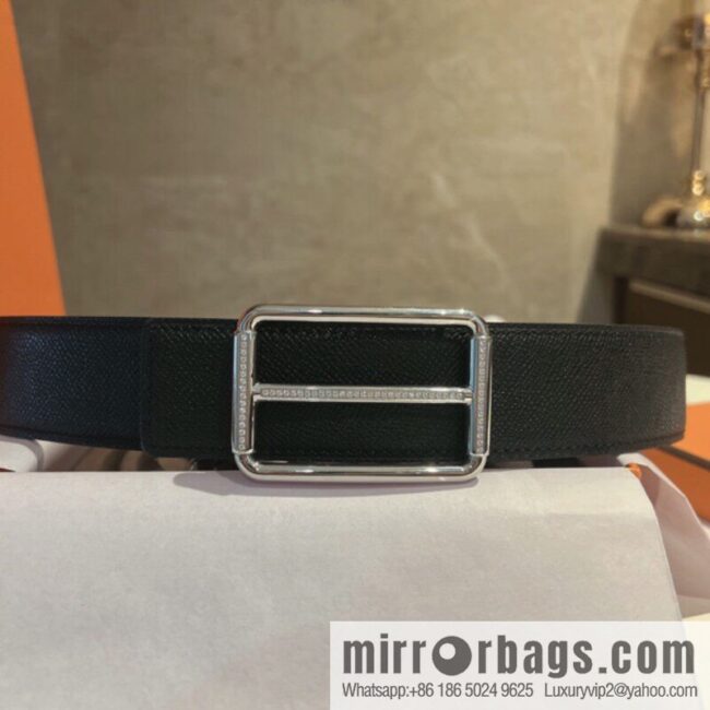 Hermes Hermes, with a selected first-layer cowhide palm print belt 3.8cm