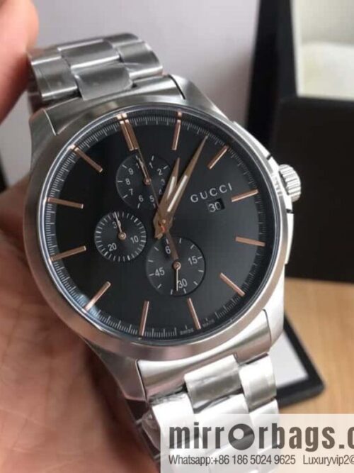 IMG_60830-800x800cn3mv34y0he60455_20250630015303.jpg New original Gucci, Gucci Bee stainless steel G-timeless series men\'s watch original Swiss movement multifunctional six-pin quartz movement watch 42mm diameter