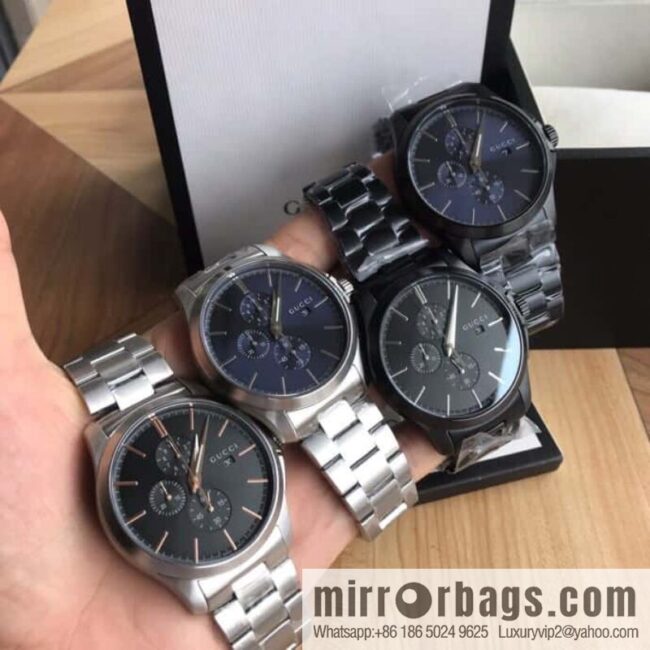 New original Gucci, Gucci Bee stainless steel G-timeless series men\'s watch original Swiss movement multifunctional six-pin quartz movement watch 42mm diameter