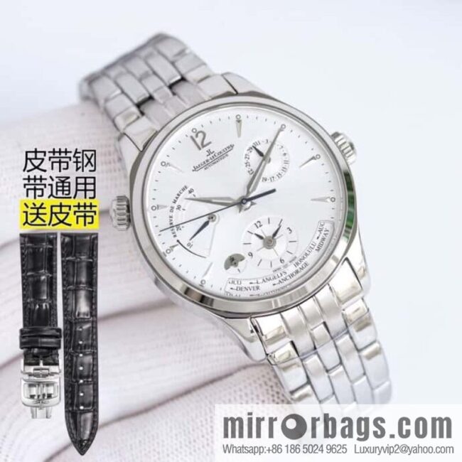 SJ produces V9 Jaeger-LeCoultre JL Master Series 1428121 J28 Jaeger-LeCoultre Automatic CaL.939 Self-winding Movement Men\'s Multifunctional Mechanical Watch