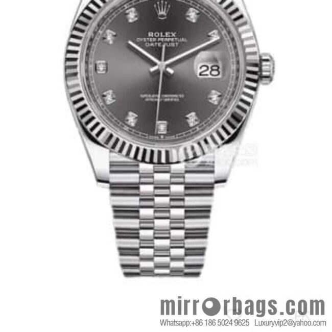 Rolex log 41mm real diamond customization \"The latest version of the Swiss imported SW200 automatic mechanical movement watch