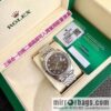 Rolex log 41mm real diamond customization \"The latest version of the Swiss imported SW200 automatic mechanical movement watch