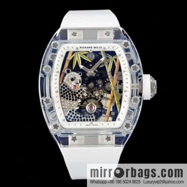 IMG_7324-800x800xeontz0mpyu49779_20250630001622.jpg RICHARD MILLE Panda Eats Golden Bamboo, Crystal RM26-01 Tourbillon Watch