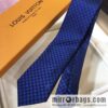 LV Louis Vuitton 100% Top Jacquard Silk L Checked Tie