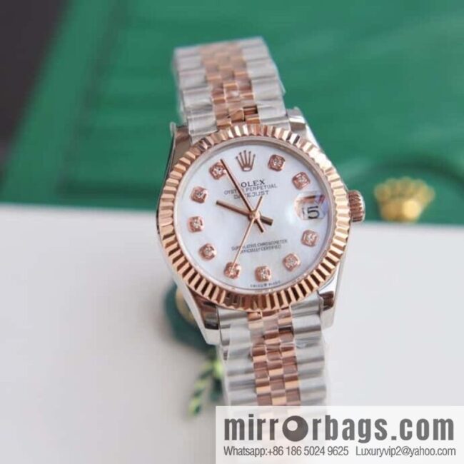 Rolex Women\'s Original Swiss Sw220 Movement 31mm Log Watch