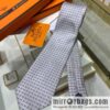 Hermes 100% Top Twill Silk H-Pattern Jacquard Tie