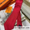 Hermes 100% Top Twill Silk H-Pattern Jacquard Tie