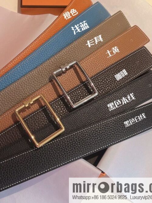 IMG_7536-800x800e0ovwnznmzu73647_20250630161557.jpg Hermes, cowhide double-sided original leather men\'s 3.8cm belt
