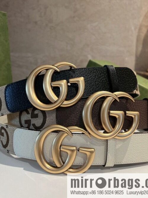 IMG_76940-800x800shxpv4hbhxr73592_20250630161424.jpg GUCCI Gucci, double G letter interwoven pattern buckle wide version belt 4cm wide