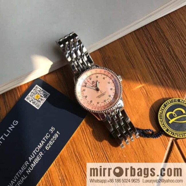 Original Breitling Aviation Chronograph Automatic Swiss Original SW200 Movement Watch Women\'s Exquisite and Elegant