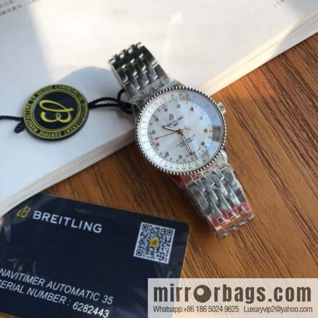 Original Breitling Aviation Chronograph Automatic Swiss Original SW200 Movement Watch Women\'s Exquisite and Elegant