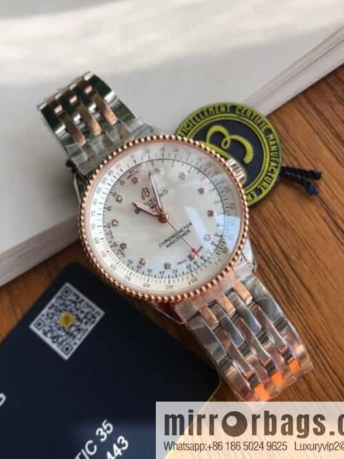 IMG_8027-800x800qzzqqkk2att48988_20250630000925.jpg Original Breitling Aviation Chronograph Automatic Swiss Original SW200 Movement Watch Women\'s Exquisite and Elegant
