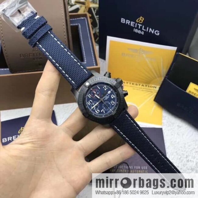 Breitling Vengeance Time Watch 45 Night Service Edition Original ETA7750 Movement Watch