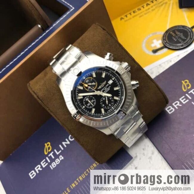 Breitling Vengeance Time Watch 45 Night Service Edition Original ETA7750 Movement Watch