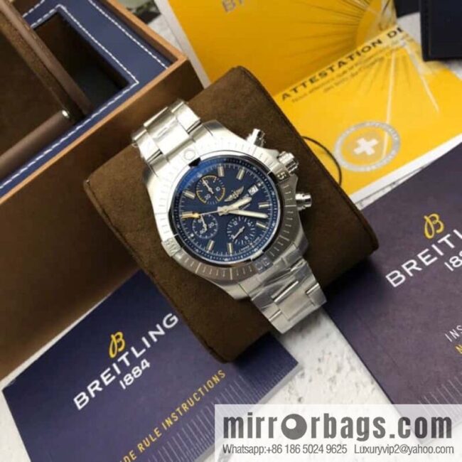 Breitling Vengeance Time Watch 45 Night Service Edition Original ETA7750 Movement Watch
