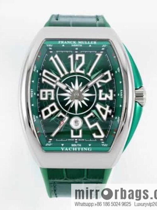ABF highest quality, green yacht, new arrival Franck Muller Vanguard Yachting V45 ETA2824 movement watch