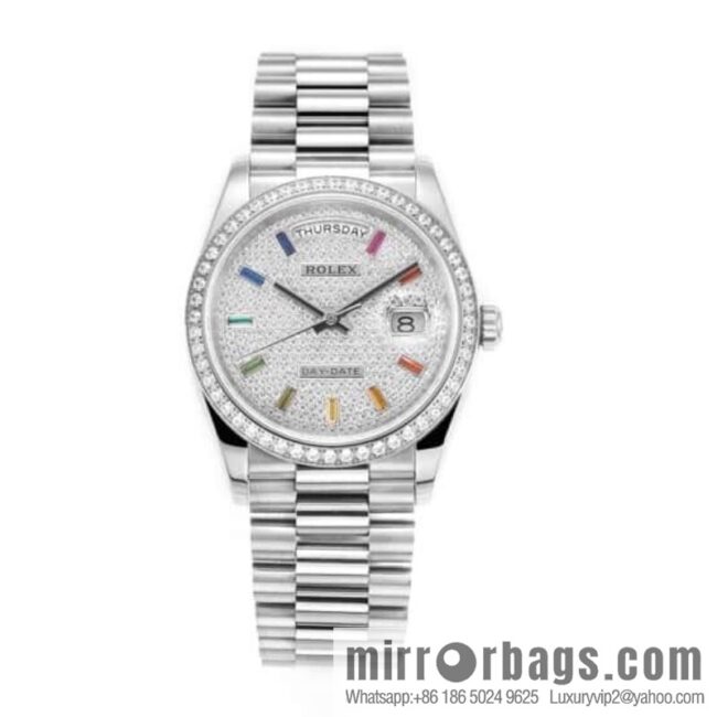 IMG_85500-800x800h010qceue5v38297_20250626050952.jpg RA. Factory shocked the release of ROLEX Rolex 36mmDD gem plate series watch 128238