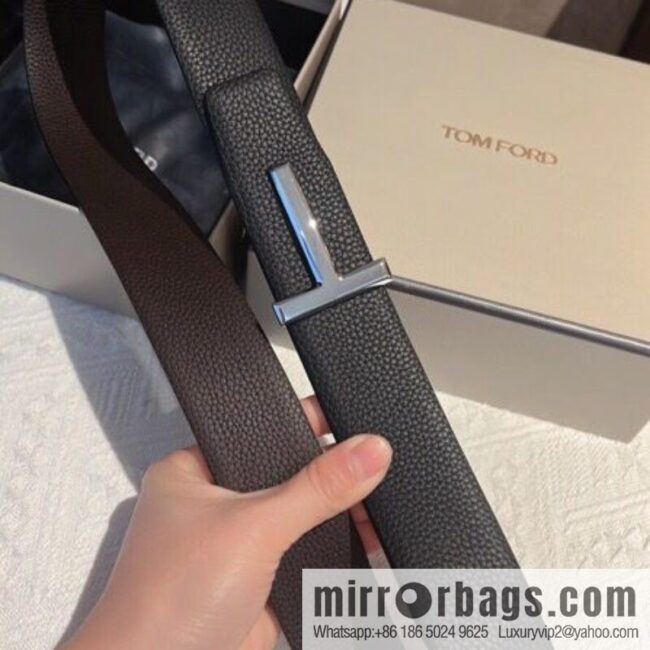 TOMFORD Tom Ford, Men\'s T-Buckle Double-Sided Belt 4.0cm