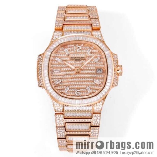 Patek Philippe 7021 Ladies Nautilus 9015 changed to 324 S automatic integrated winding mechanical movement Nautilus 7021 gypsy