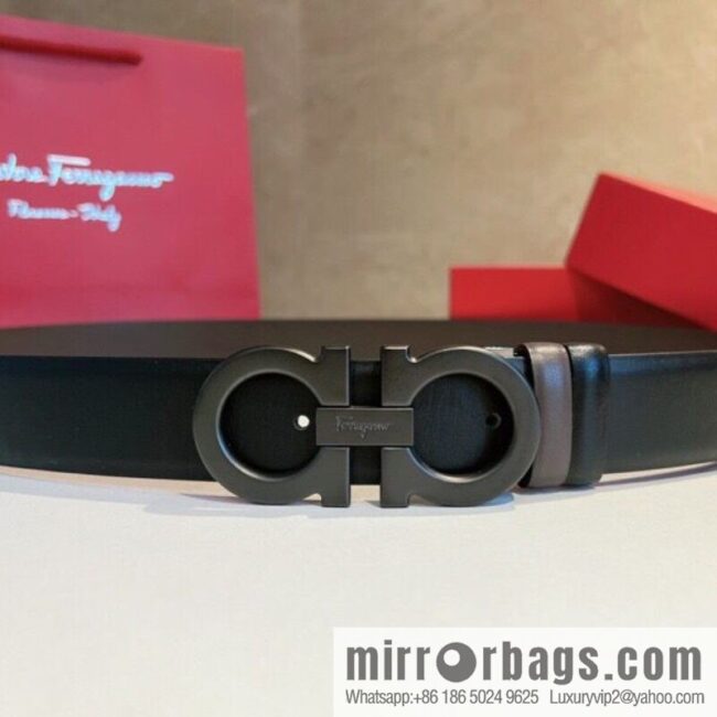 Ferragamo 2022 latest style business elite men\'s 3.5cm belt