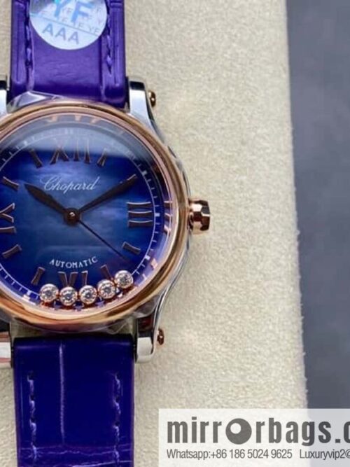 [YF Factory2023 wall crack recommendation, the latest masterpiece] Chopard happy Sports series 274893-5016 (mint green mother shell - pearlescent purple)