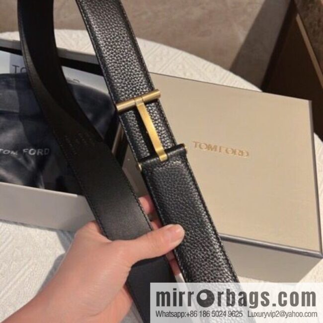 TOMFORD Tom Ford, Men\'s T-Buckle Double-Sided Belt 4.0cm
