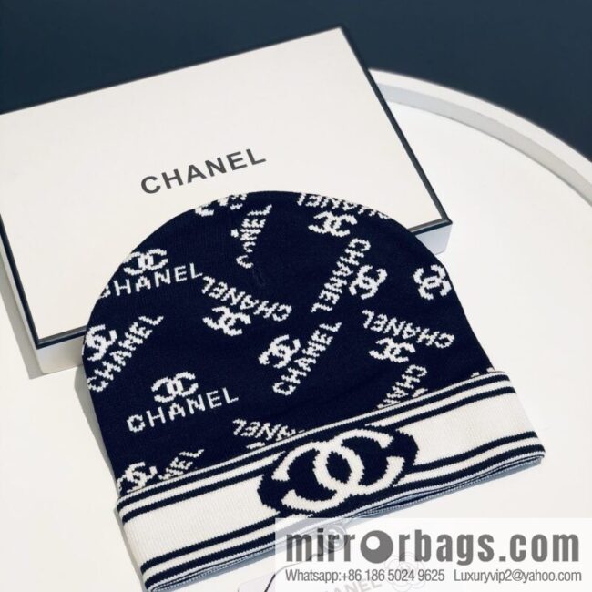 Chanel simple atmosphere Japanese wool knitted hat
