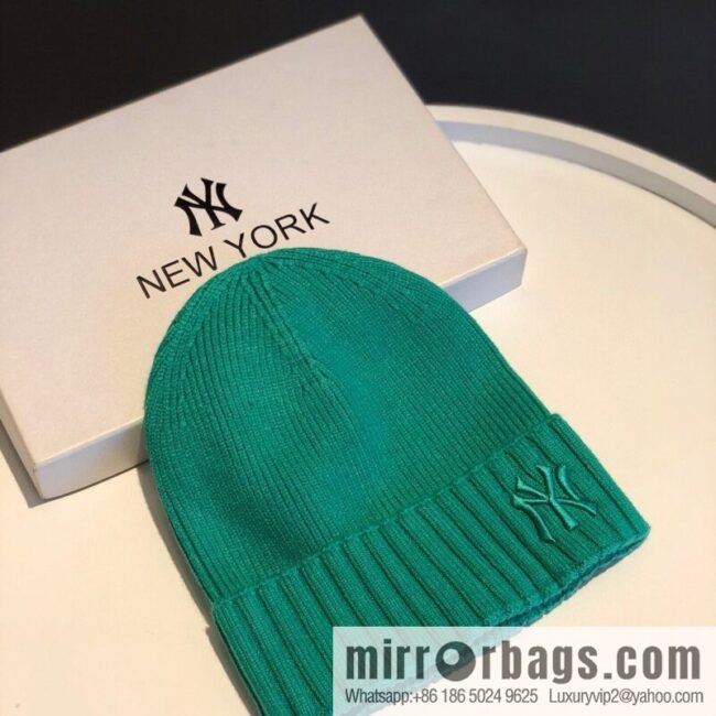 MLB-NY Plush thermal wool knitted hat