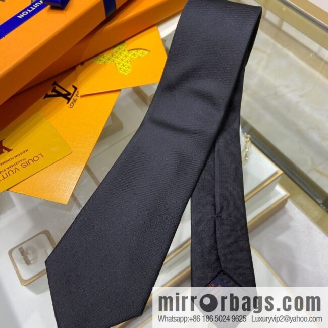 LV Louis Vuitton 100% top jacquard silk gradual change pattern tie