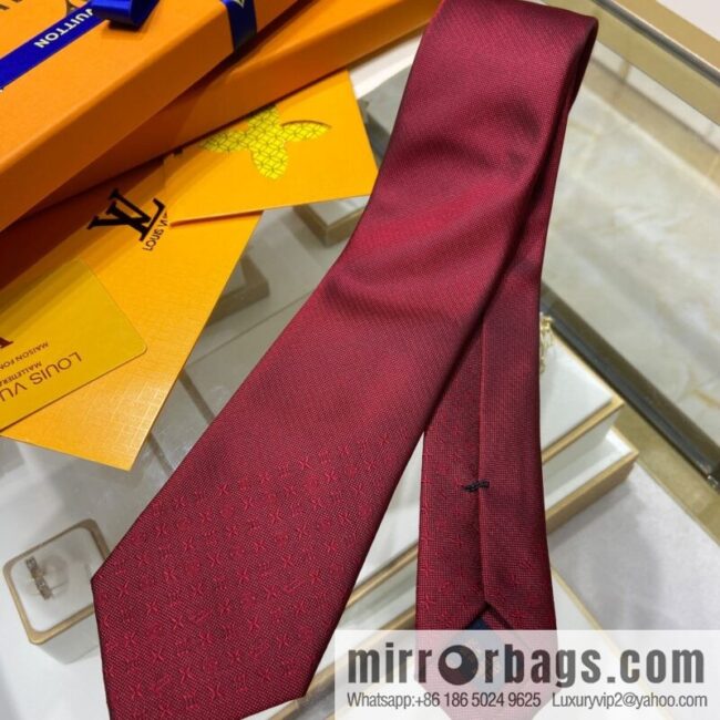 LV Louis Vuitton 100% top jacquard silk gradual change pattern tie