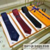 LV Louis Vuitton 100% top jacquard silk gradual change pattern tie