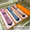 Hermes 100% Premium Twill Silk Mesh Print Tie