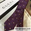 GUCCI Gucci 100% Top Jacquard Silk GG and Bee Tie