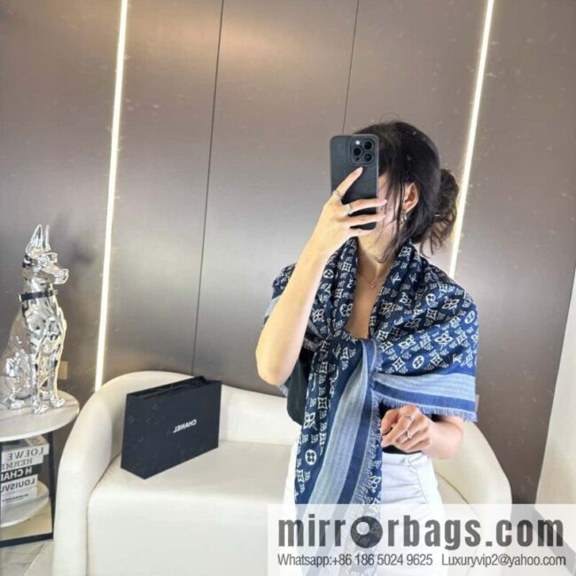 LV 2023 new 1854 cashmere square scarf