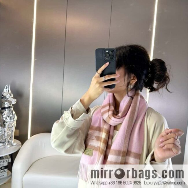 Burberry, embroidered war horse, cashmere checked scarf