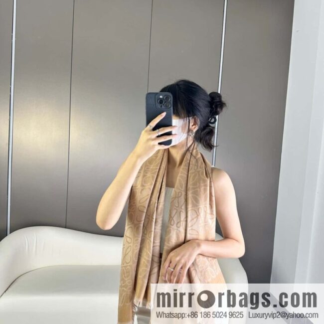 LOEWE wool + silk scarf