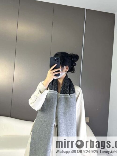 a1697121586600_4474-800x800zancx5mkudy44205_20250629232548.jpg LOEWE Medium Gram Double Sided Wool and Cashmere Blended Double Sided Scarf