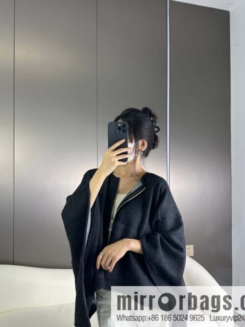 Burberry, Zip Striped Cape Shawl