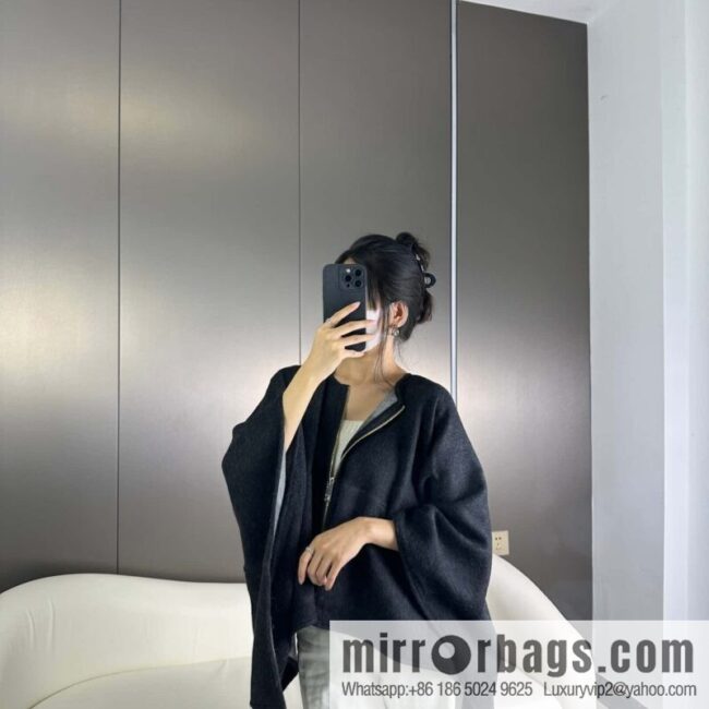 Burberry, Zip Striped Cape Shawl