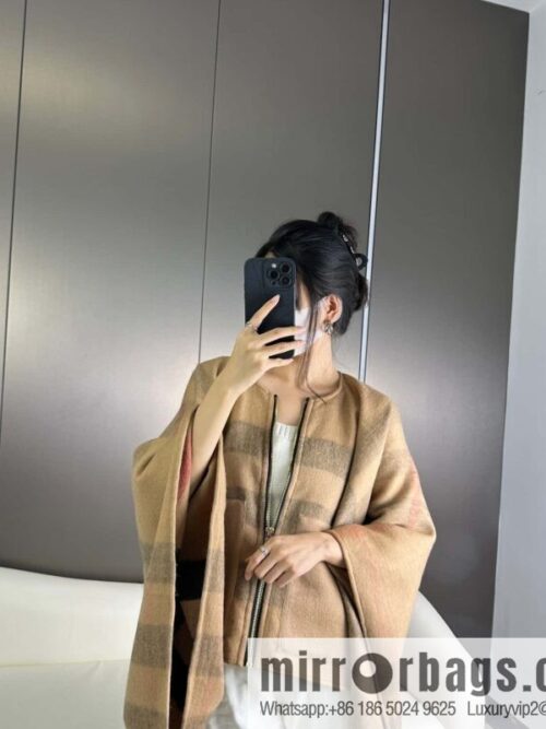 Burberry, Zip Striped Cape Shawl
