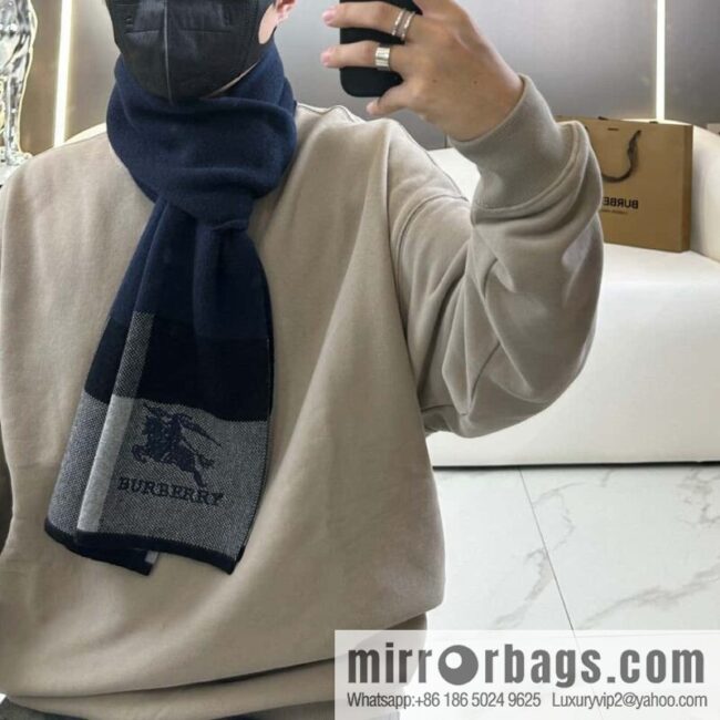 Burberry, classic war horse plaid, knitted cashmere scarf