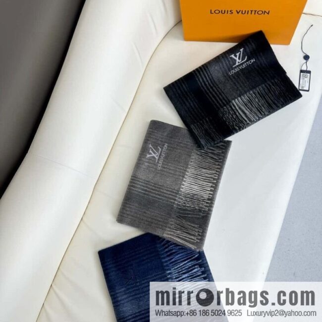 LV classic striped plaid, cashmere scarf