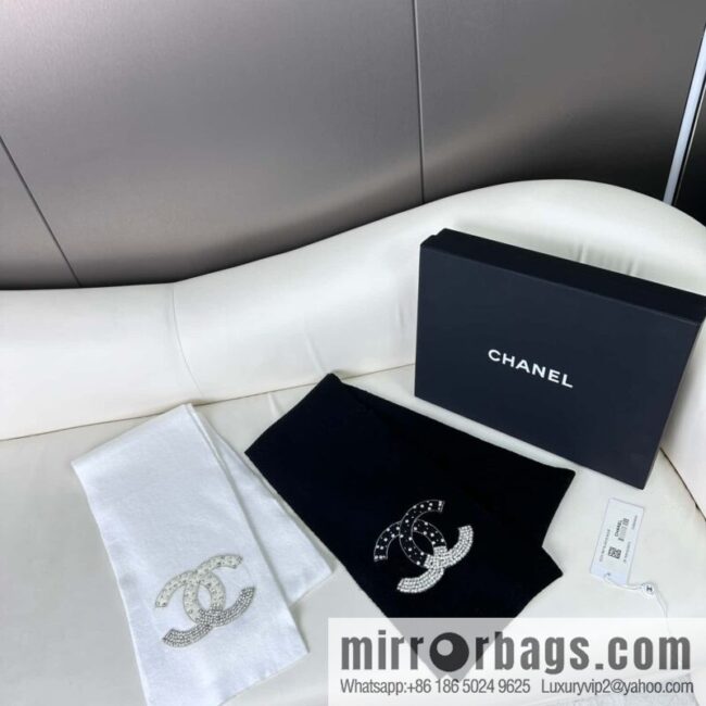 Chanel Premium Handmade Rhinestone Scarf Full of Diamonds